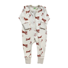 Parade Organics Signature Zip Romper, Foxes