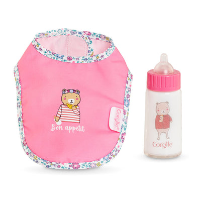 Corolle Bib and Magic Bottle Set