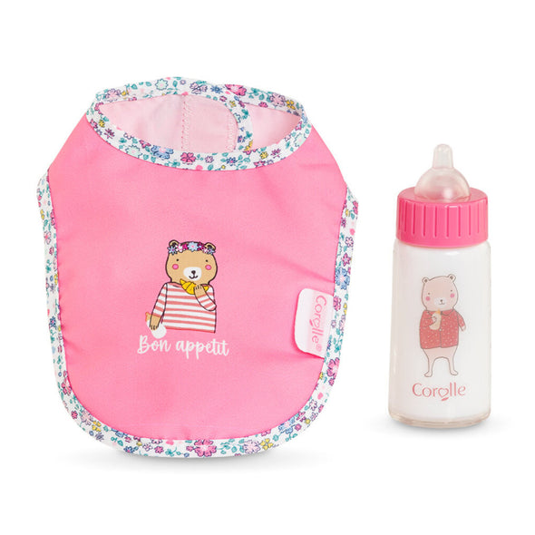Corolle Bib and Magic Bottle Set