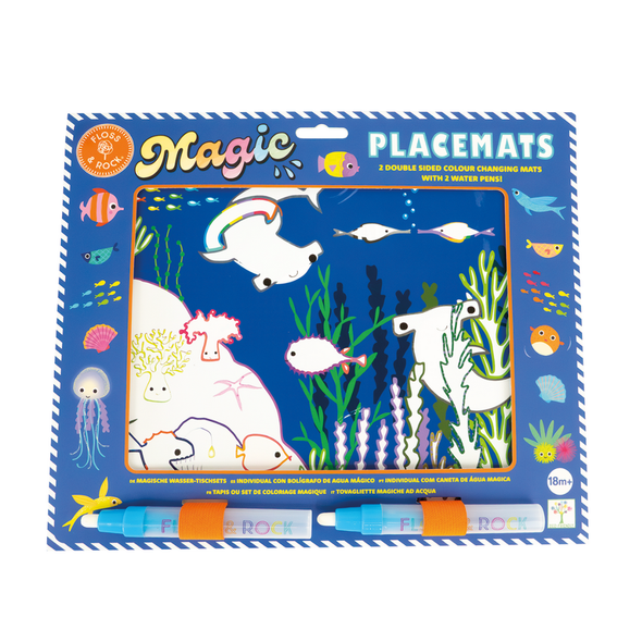 Floss & Rock Magic Water Placemats, Ocean
