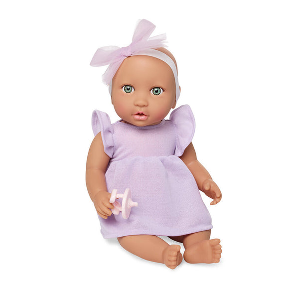 LullaBaby 14" Doll, Lilac Dress