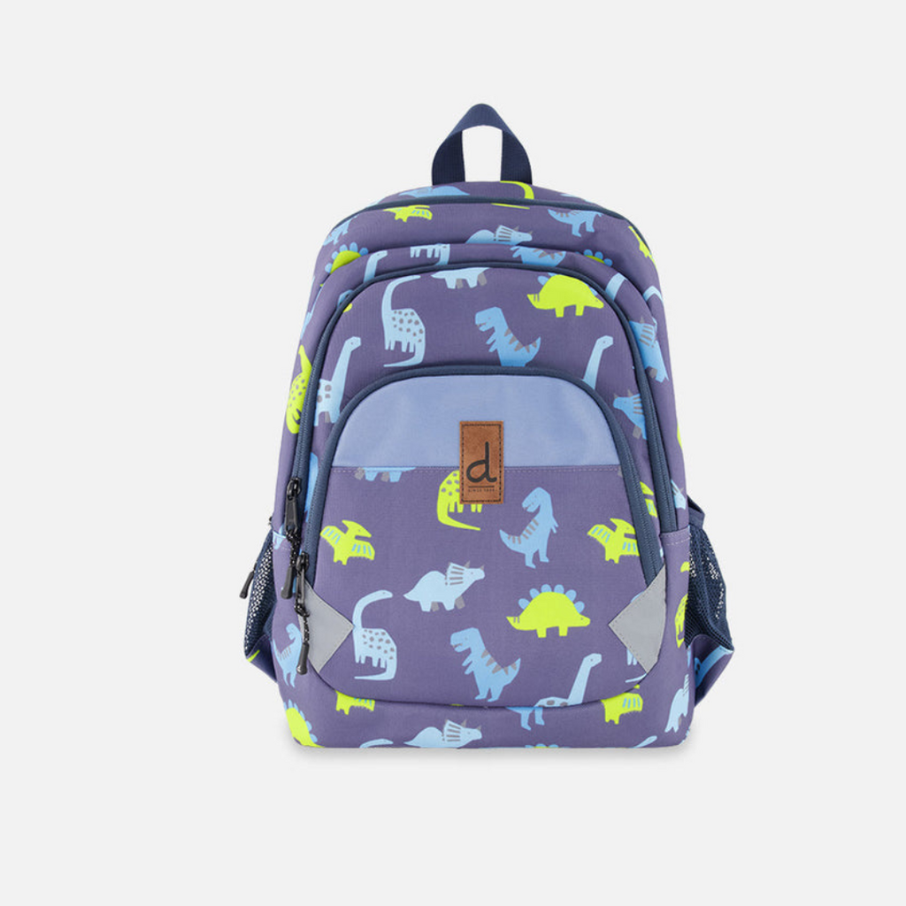 Deux Par Deux Little Kids Backpack, Blue Dinosaur – Spring Children