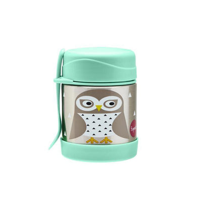 3 Sprouts Stainless Steel Food Jar, Owl