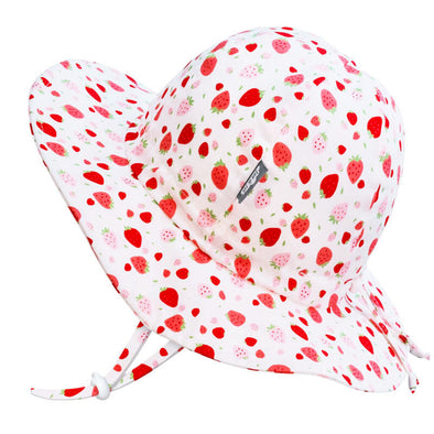 Jan & Jul Cotton Floppy Sun Hat, Strawberry