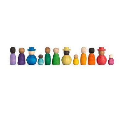 Grapat Wood Together Coloured Nins 12pc