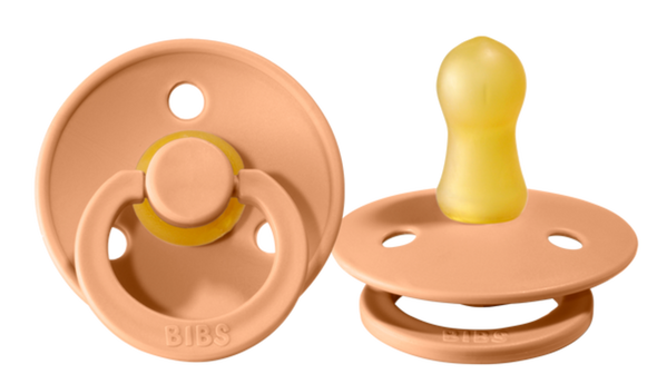 Bibs Pacifier 2 Pack, Peach