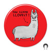 Badge Bomb Magnet, Look Lovely Llama