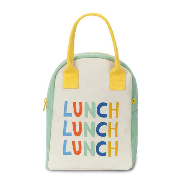 Fluf Zipper Lunch Bag, Triple Lunch