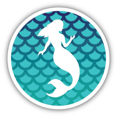 Blue Scales Mermaid Sticker