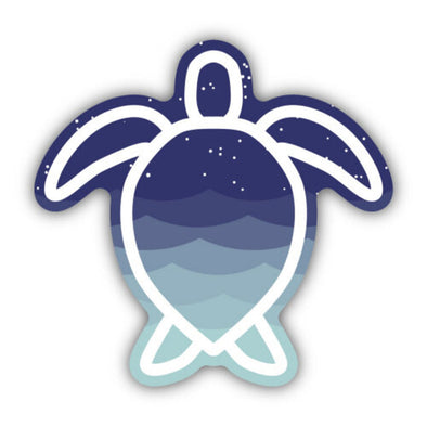 Sea Turtle Waves Sticker