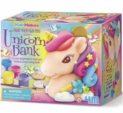 4M Glitter Unicorn Bank