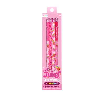 Lil Juicy Scented Graphite Pencils, Strawberry