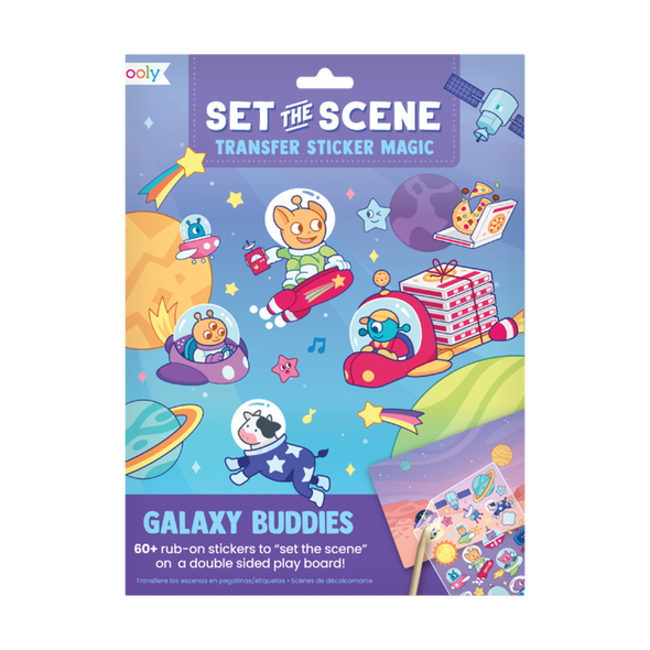 Ooly Set The Scene Transfer Sticker Magic, Galaxy Buddies