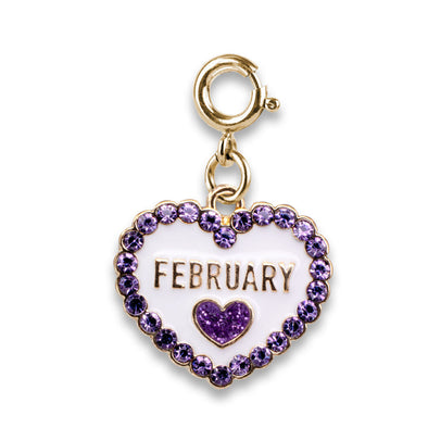 Charm It! Gold February Birthstone Charm