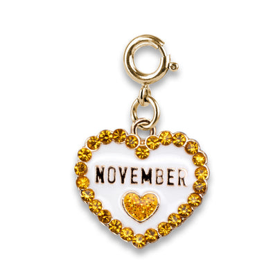 Charm It! Gold November Birthstone Charm