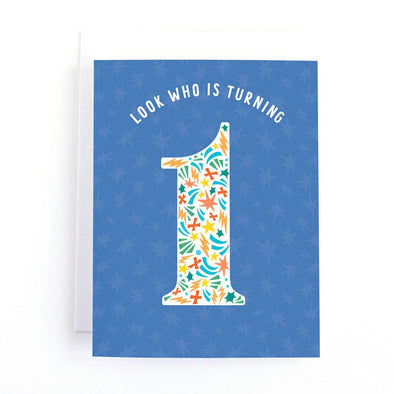 Look Who Is Turning 1 Card