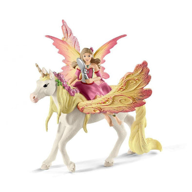 Schleich Fairy Feya With Pegasus Unicorn