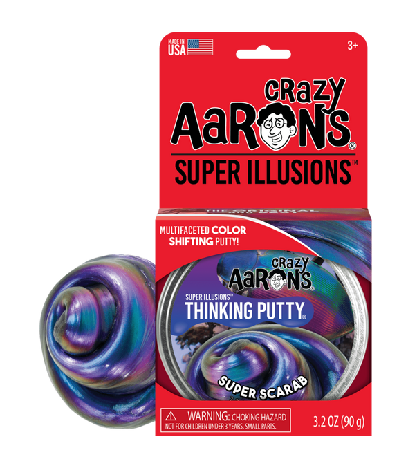 Crazy Aarons Thinking Putty 4", Super Scarab