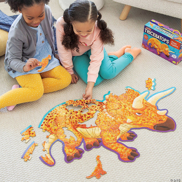 Peaceable Kingdom Floor Puzzle Triceratops