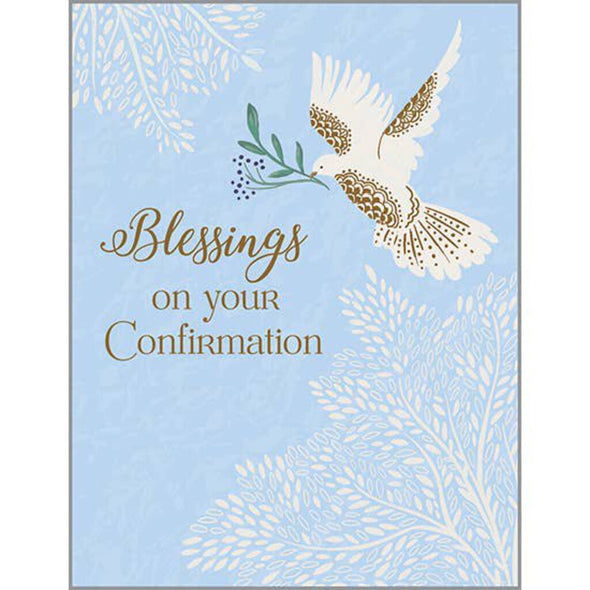 Confirmation Dove - With Scripture Religious Greeting Card