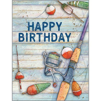 Fishing Pole - Baby Greeting Card