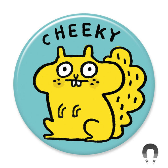 Badge Bomb Magnet, Cheeky Squirrel