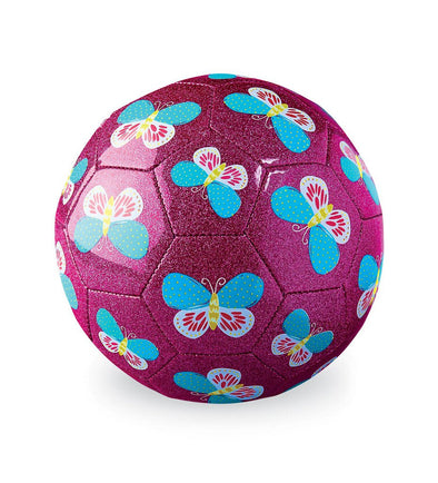 Crocodile Creek Glitter Soccer Ball, Butterfly Size 3