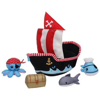Manhattan Toy Co Pirate Ship Floating Fill & Spill Bath Toy