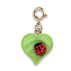 Charm It! Gold Glitter Ladybug Charm