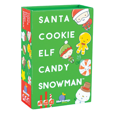 Blue Orange Santa Cookie Elf Candy Snowman