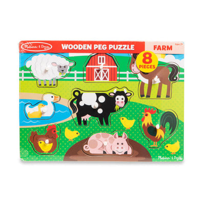 Melissa & Doug Peg Puzzle, Farm