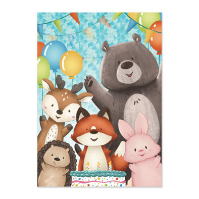 Woodland Animals Birthday Card