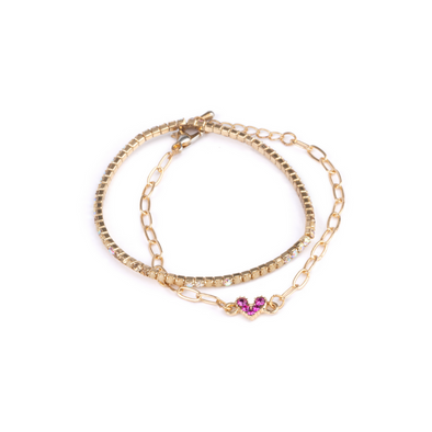 Great Pretenders Boutique Chic Linked With Love Bracelet