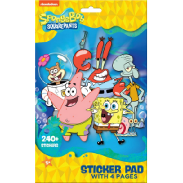 Inkology Sticker Pad, Spongebob