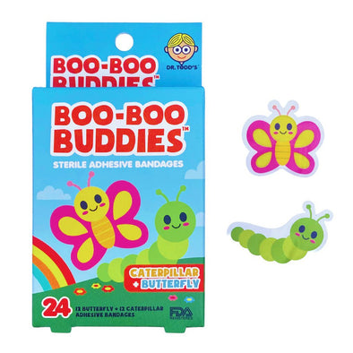 Boo Boo Buddies Bandages, Caterpillar & Butterfly