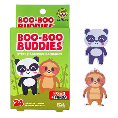 Boo Boo Buddies Bandages, Sloth & Panda