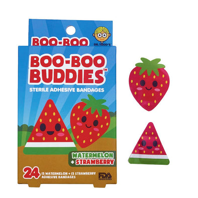 Boo Boo Buddies Bandages, Watermelon & Strawberry